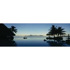  Silhouette of a Tourist Resort, Tahiti Beachcomber Resort 