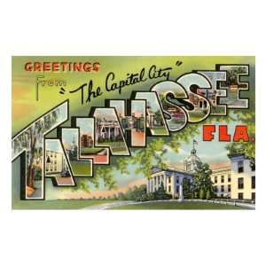  Greetings from Tallahassee, Florida Travel Premium Poster 