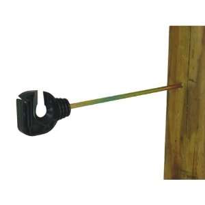 Wood Post   9 Screw in Electric Fence Insulator for 1 tape/rope 