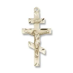  Gold Filled St. Andrew Pendant Stainless Gold Heavy Curb 