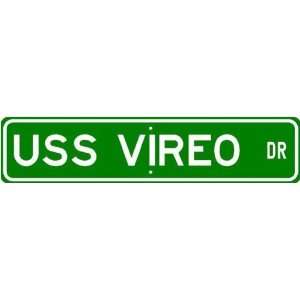  USS VIREO MSC 205 Street Sign   Navy