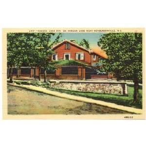  1940s Vintage Postcard Kanuga Lake Inn near Hendersonville 