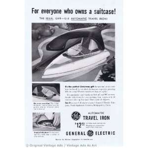    1953 General Electric Travel Iron Vintage Ad 
