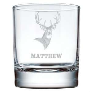  Trophy Buck Old Fashioned Glass