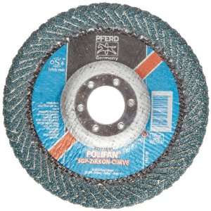 PFERD Polifan PSF Abrasive Flap Disc, Radial Shape, Round Hole 