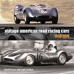Vintage American Road Racing Cars 1950 1970 SCCA BOOK  
