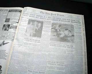 1950 MICKEY MANTLE 1st Mention YANKEES Times Newspaper  