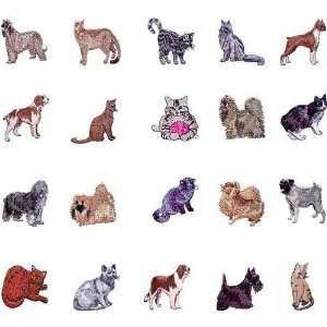 Viking 1+/Rose Embroidery Machine Card DOGS & CATS 1  