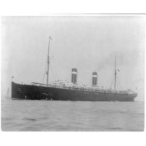  SS ST. LOUIS,broadside view,New York City Harbor,c1896 