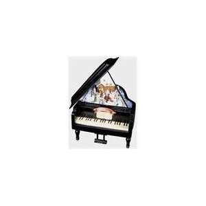   Musical Animated Grand Piano with Christmas Scen