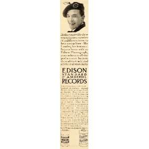  1910 Ad Edison Vaudeville Show Lauder Phonograph Record 