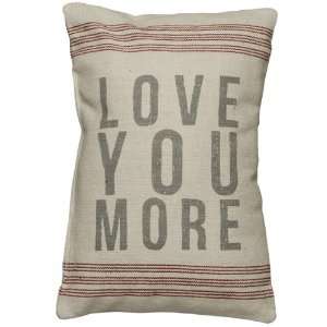  Vintage Sack Pillow   Love You More