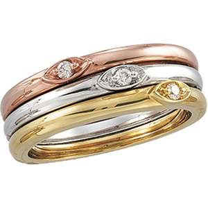 025 Ct Tw Stackable Diamond Ring 65063 14KY Gold  