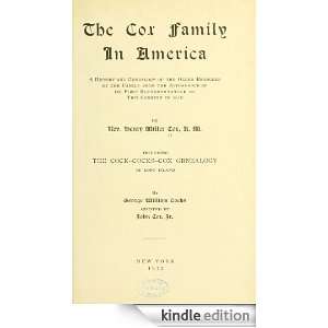 The Cox Family in America Cox Henry Miller  Kindle Store