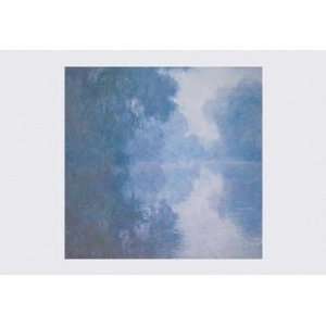   Seine at Giverny Morning Mists 12x18 Giclee on canvas
