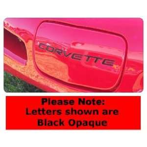  C5 EDI Front Letters with VHB   Black Opaque Automotive