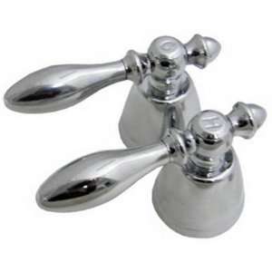 Lasco 01 7091 Old Style Chrome Plated Lever Hot and Cold Handles for 