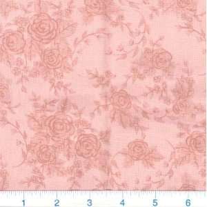  45 Wide Gentler Times Blossoms Pink Fabric By The Yard 