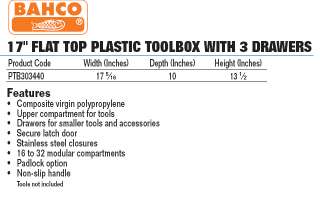 composite virgin polyproplylene upper compartment for tools secure 