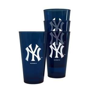  New York Yankees Plastic Pint Glass Set