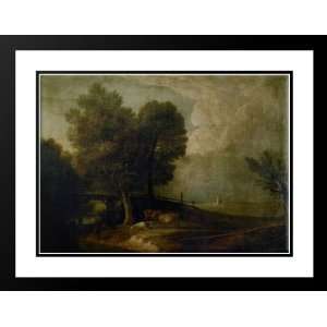 Gainsborough, Thomas 24x19 Framed and Double Matted Figures with 