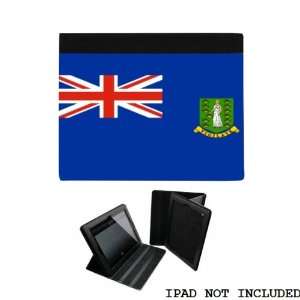 British Virgin Islands Flag iPad 2 3 Leather and Faux Suede Holder 