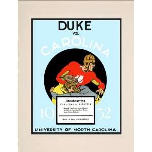  1932 North Carolina Tar Heels vs. Duke Blue Devils 10.5x14 