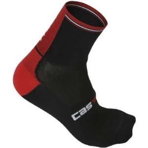  Castelli 2009 Verticale 9 Cycling Sock   Black/Red   R9049 