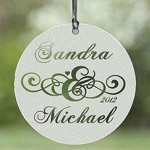  Etched Glass Suncatcher   Circle of Love Style