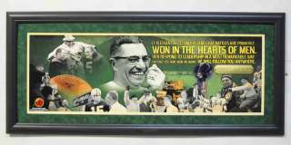Vince Lombardi of the Green Bay Packers Panoramic 16x44 Framed  