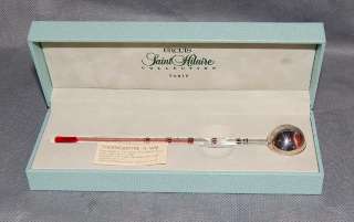 Ercuis Saint Hilaire Silver Plate Wine Thermometer NIB  