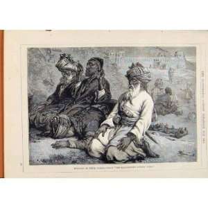  London Almanack 1882 Afghans At Namaz Antique Print