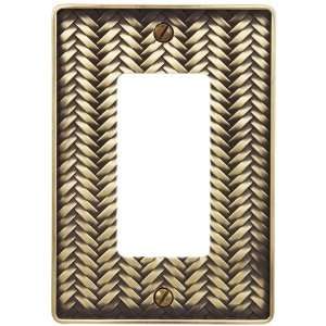   Antique Brass   1 Rocker Wallplate   CLEARANCE SALE