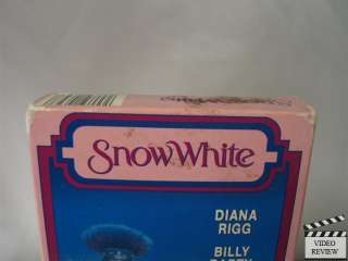 Snow White VHS Diana Rigg, Billy Barty, Sarah Patterson 045543103238 