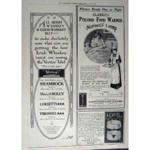   1912 ADVERTISEMENT CASTLE COLLARS FOOD WARMER VERITOR