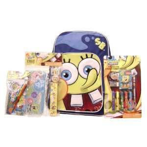  Spongebob Squarepants Large School Backpack & Stationery 