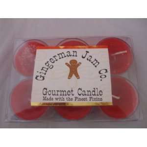  Gingerman Jam Co. Sweet Red Roses Tealight 6 Pack