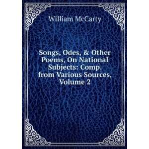   Subjects Comp. from Various Sources, Volume 2 William McCarty Books
