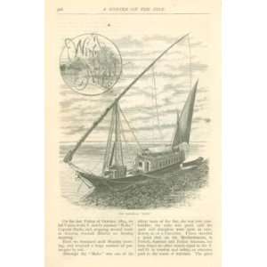  1877 George McClellan Winter On Nile Egypt Denderah 