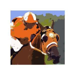 Flying Colors of Horse Racing Giclee Poster Print