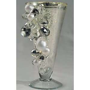  Clear and Frosted 6 Inch Decorative Grape Cluster