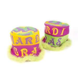  Mardi Gras Furry Top Hat Case Pack 12 