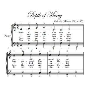   of Mercy Easy Piano Sheet Music Orlando Gibbons  Books