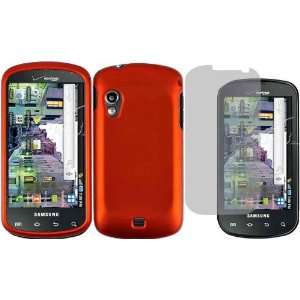  Orange Hard Case Cover+LCD Screen Protector for Samsung 