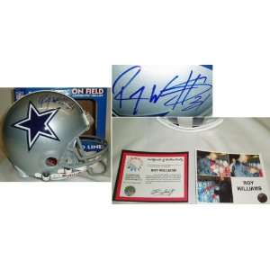 Roy Williams Signed Dallas Cowboys Rep Helmet