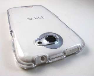 CRYSTAL CLEAR HARD SHELL SNAP ON CASE COVER HTC ONE X ATT PHONE 