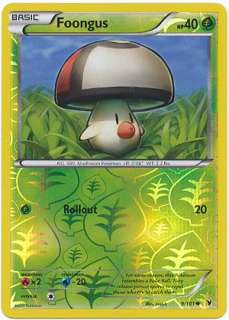 card foongus number 9 101 evolution basic pokemon set black white 