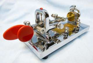 EXC+ Stunning Vibroplex 2202 Bug Telegraph Key Morse Code  