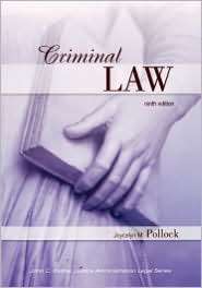Criminal Law, (1593455046), Joycelyn M. Pollock, Textbooks   Barnes 