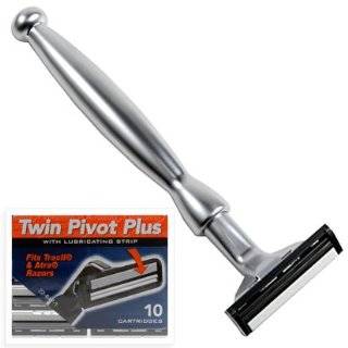 All Metal Heavyweight Gillette Atra Compatible Twin Blade Razor with 